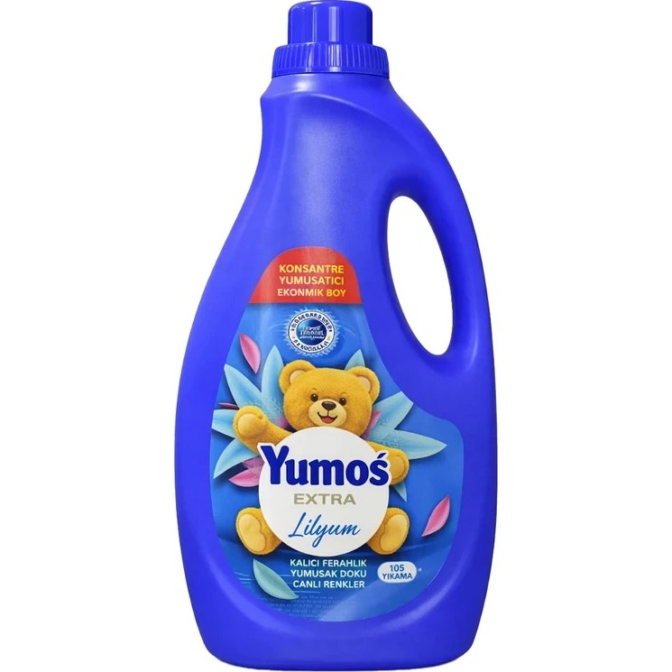 مایع نرم کننده یوموش اکسترا Yumoş Extra آبی با رایحه گل لیلیوم حجم 2520 میلی