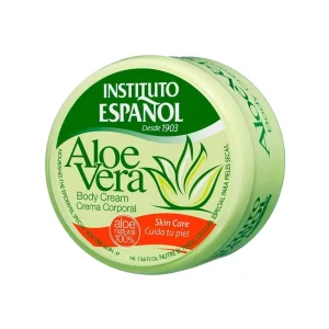 کرم مرطوب‌کننده و ترمیم کننده بدن Instituto Espanol مدل Aloe Vera حجم ۴۰۰ میلی‌لیتر