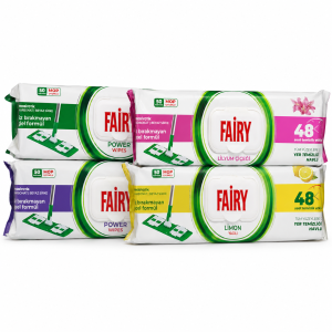 دستمال طی FAIRY با رایحه لیمو و لیلیوم ۵۰ برگ