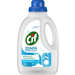 مایع تمیز کننده cif سطوح و کف رایحه صابون سفید حجم 1/5 لیتر