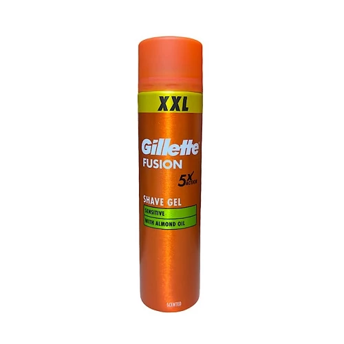 ژل اصلاح ژیلت Fusion5 Sensitive مخصوص پوست حساس 240 میل