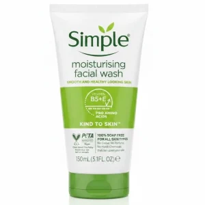 ژل شستشوی پوست خشک و حساس Simple حجم150 میلی لیتر